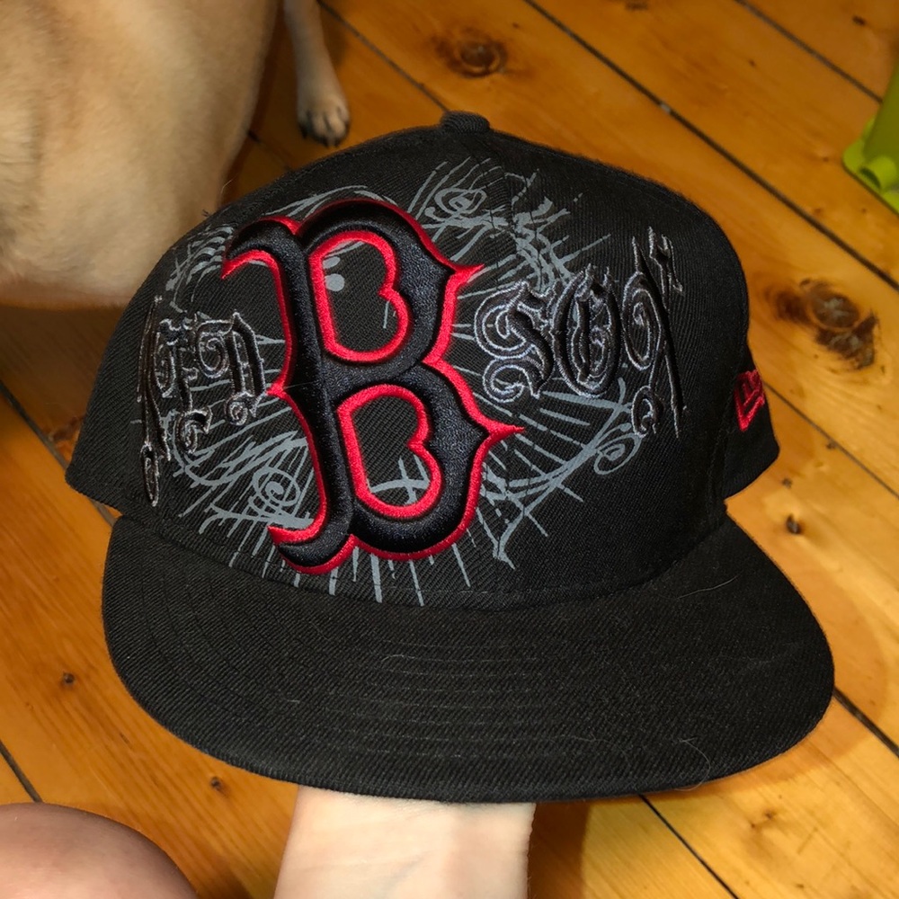 New Era Red Sox Flat Brim Hat